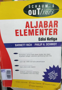 Image of Aljabar Elementer Edisi Ketiga