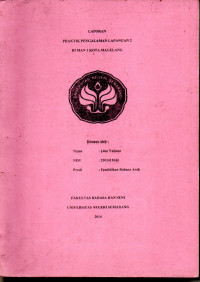 Image of Laporan Praktik Pengalaman Lapangan 2 di MAN 1 Kota Magelang