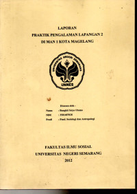 Image of Laporan Praktik Pengalaman Lapangan 2 di MAN 1 Kota Magelang