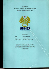 Image of Laporan Praktik Pengalaman Lapangan 2 di MAN 1 Kota Magelang