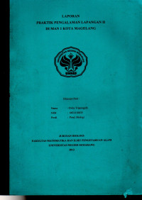 Image of Laporan Praktik Pengalaman Lapangan II di MAN 1 Kota Magelang