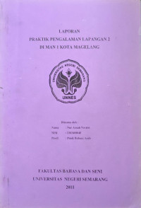 Image of Laporan Praktik Pengalaman Lapangan II di MAN 1 Kota Magelang
