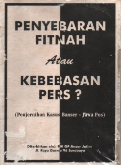 Cover of Penyebaran Fitnah dan Kebebasan Pers